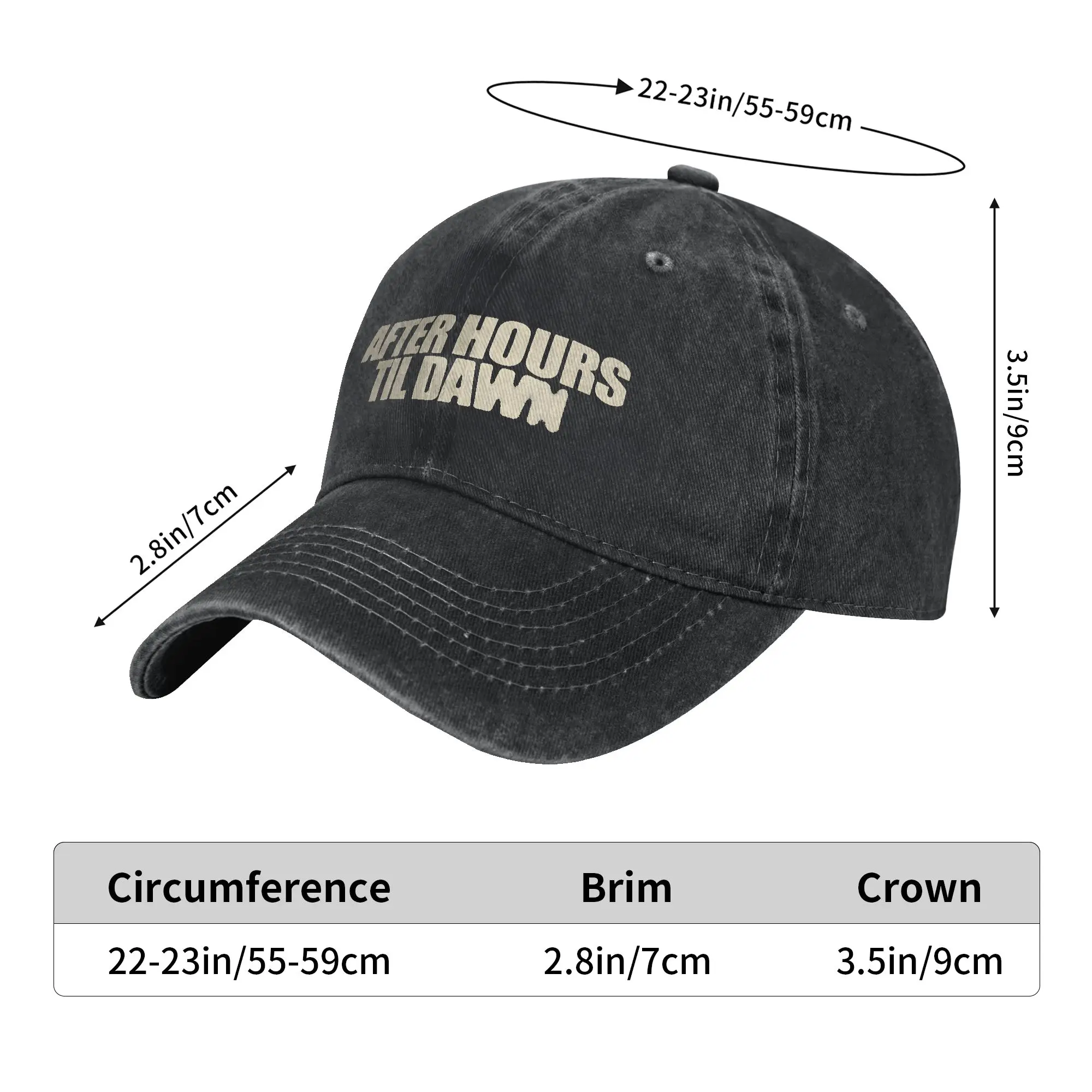 Men Women After Hours Til Dawn 2026 xo the weeknds Printed Hats Casual Distressed Washed  Baseball Cap Adjustable