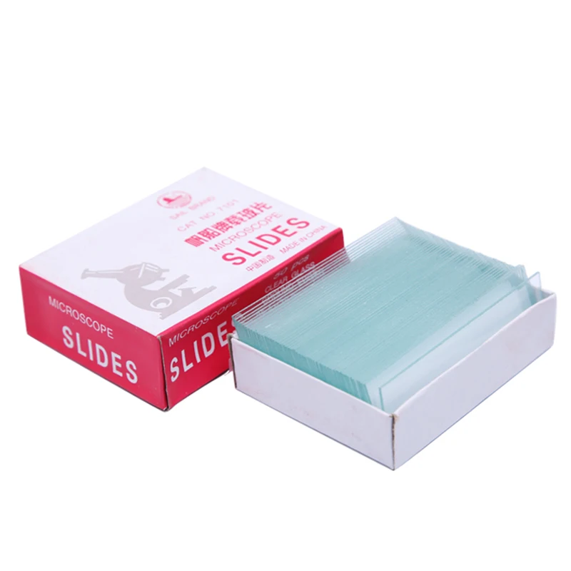 Imagem -06 - Microscópio em Branco Glass Slides Fosco Slides para Laboratório Preparação de Espécime e Ciência Único Lado 25x76 mm 50 Pcs