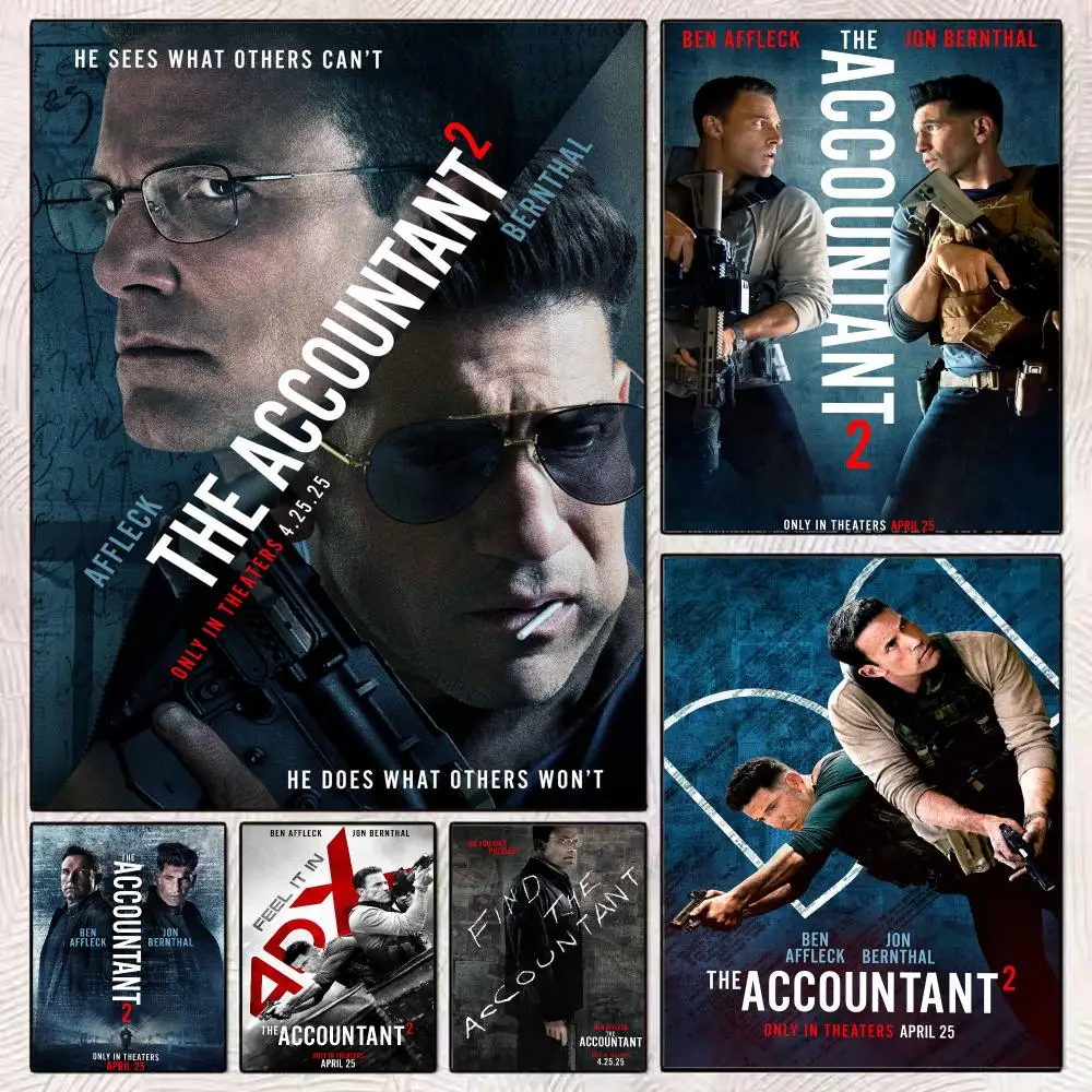 Movie T-The Accountant 2 Poster PP Wall Decor Posters Celebrity Art Prints Aesthetic Wall Art Bedroom Office Home Gift