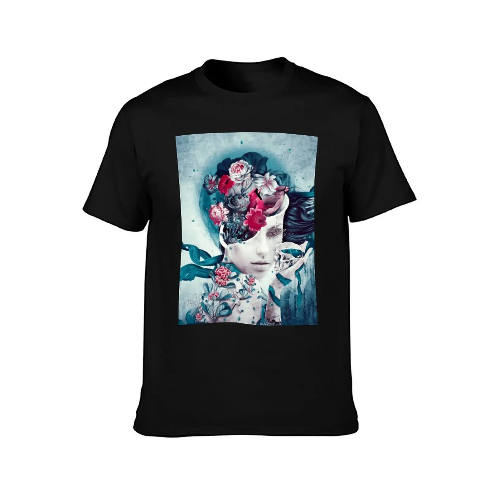 solitude T-Shirt Summer Casual Cotton Tee Oversized Streetwear Tops Vintage Graphic Print Loose Fit Short Sleeve