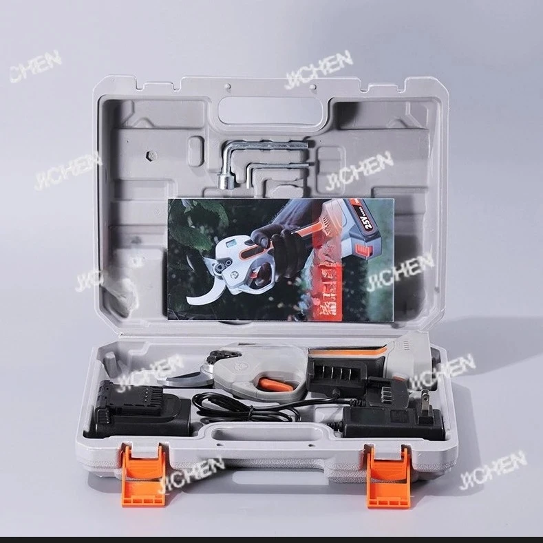 DD3344  Cut 60mm Garden Electric Shears LED Display  Tree Branch Cordless Pruning With Two Rechargeable Batteries Powered Pruner