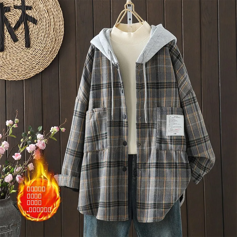 

Женская толстовка с капюшоном Thiened Long Sve Faionable Hong Kong Sle Oversized Sweatshirt Весна Осень Зима Street Sle Commu...
