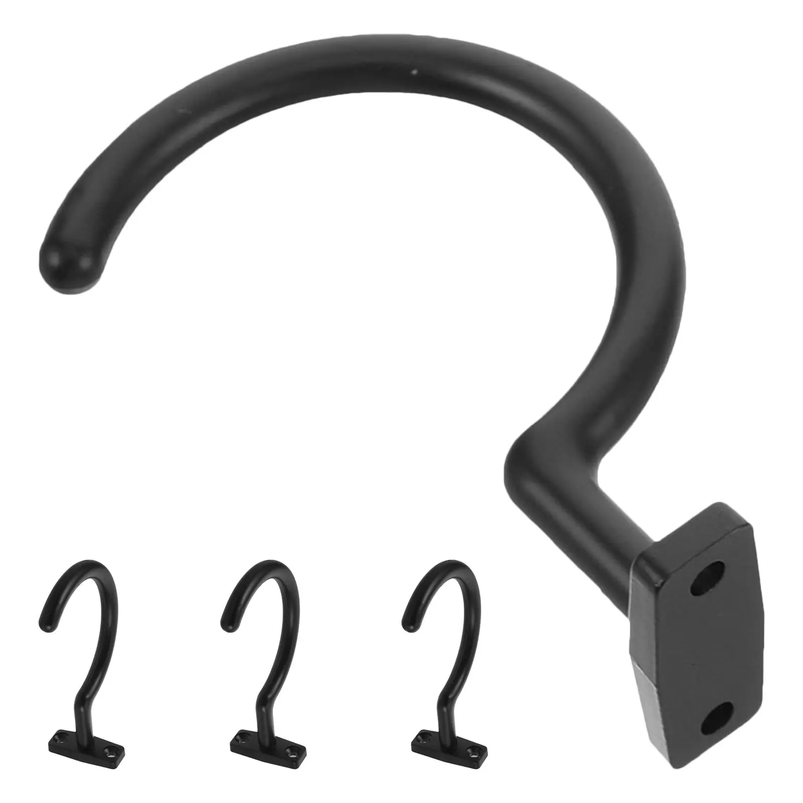 

4Pcs Billiard Table Hook Black Metal Cue Rack Holder Under Table Installation Pool Cue Organizer Snooker Rod Storage Rack