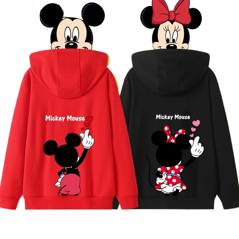 Anime Cartoon Mickey Mouse Disney Donald Duck Daisy Duck Couple Hooded Hoodie kids men women Coat hoodie sweatshirt Pullover top