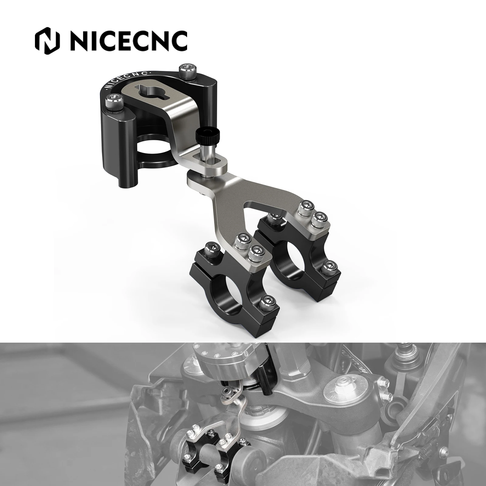 

For Yamaha Tenere 700 Tenere700 Rally 2019-2024 T700 Tenere 700 World Raid 2022 Motorcycle Steering Damper Stabilizer Bracket
