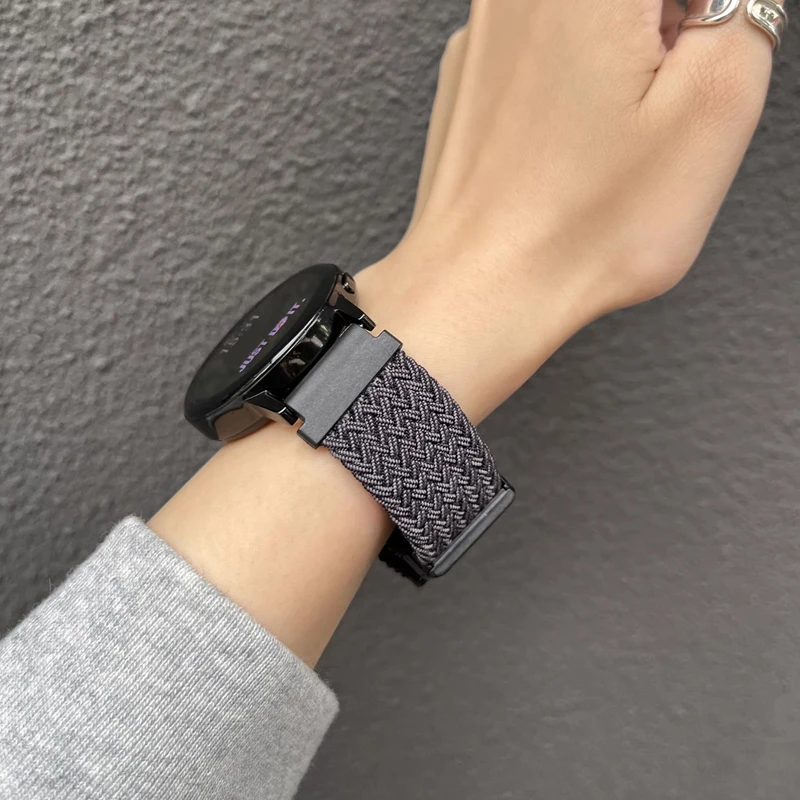 حزام مضفر لساعة Xiaomi 2 Pro Mi Watch Color Color2 المظلة حلقة الفرقة لساعة Xiaomi S4 S3 S1 Pro 22 مللي متر نايلون كوريا