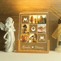 Personalized Photo Night Light,Custom Photo Collage LED Light,Photo Lamp, Photo Collage Gift,Mother's Day Gift,Gift for Mom