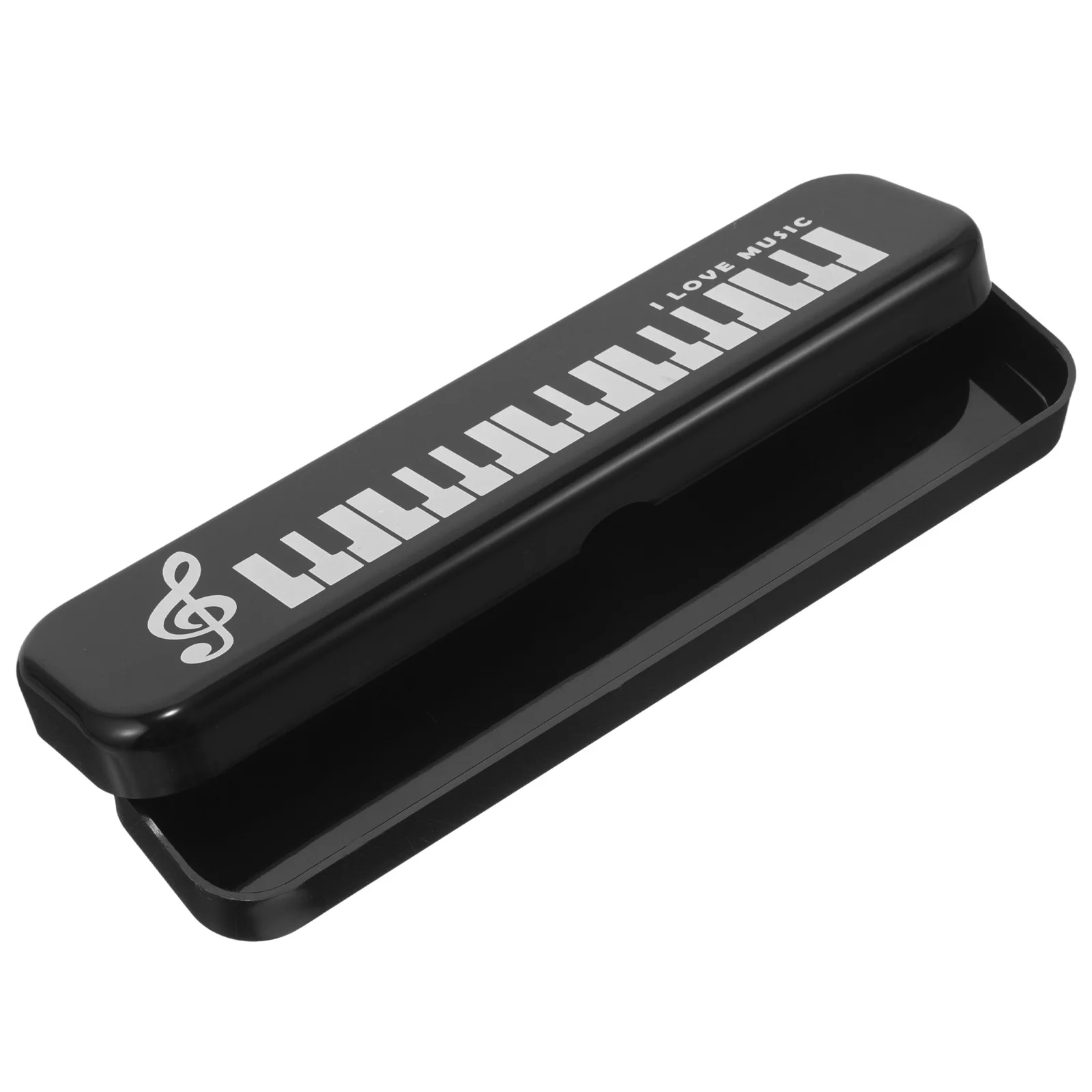 

Pencil Boxes for Office Piano Keyboard Stationery Case Plastic Container Brushes