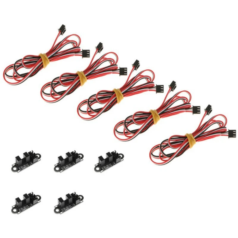 

5 Lots Optical Limit Switch with 3Pin XH2.54 Light Control Optical Endstop Photoelectric for 3D Printer DIY Accessories