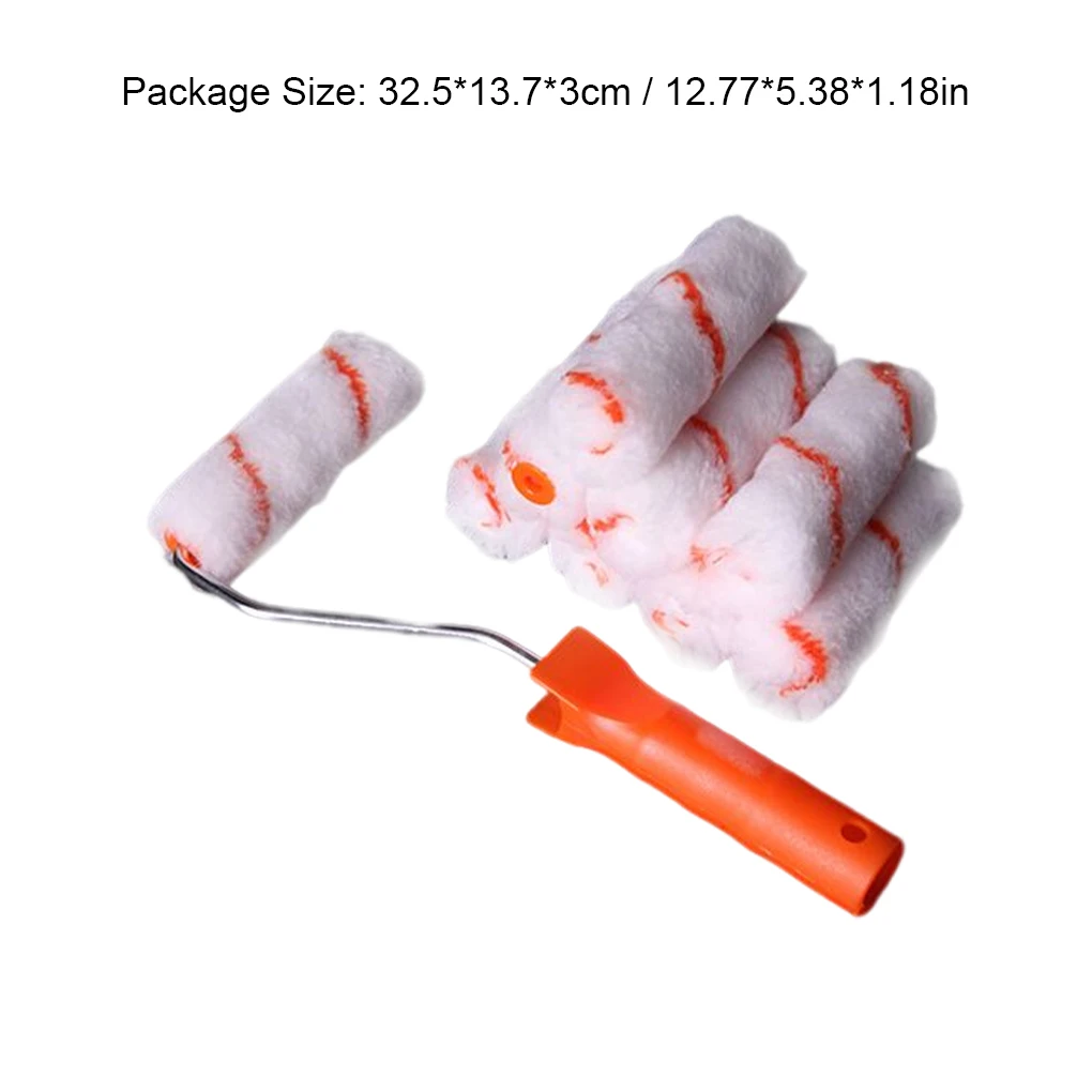 4 Inch Mini Paint Rolling Kit Wear-resistant Rollers Painting Brush