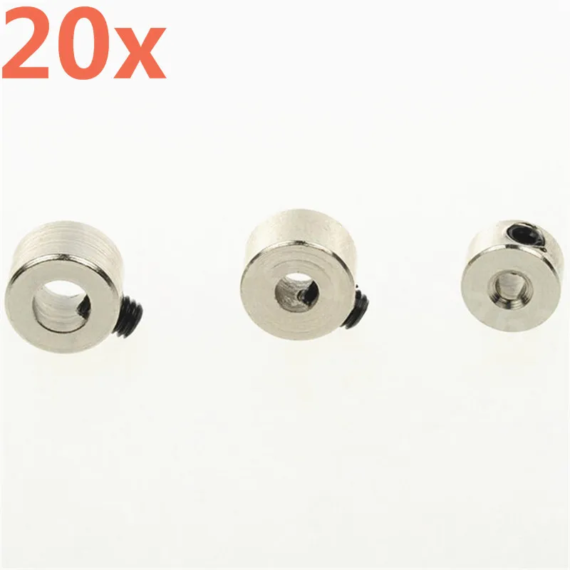 20pcs Landing Gear Wheel Adapters D2.1mm 3.1mm 4.1mm 5.1mm Model RC Airplane RC Plane Chocks Parts DIY Remote Control Helicopter