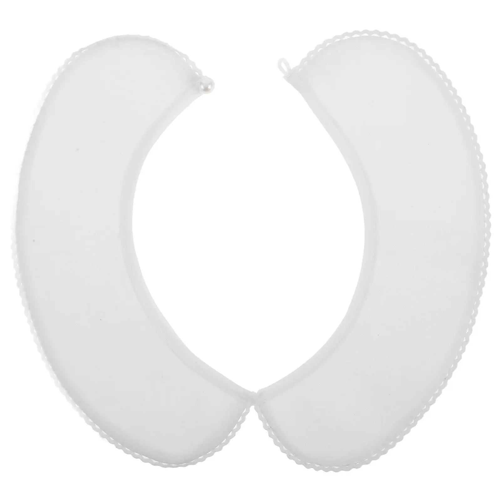 

White Lace False Collar Women Soft Breathable Cotton Detachable Blouse Collar Office Casual Outfit Enhancer Autumn Winter