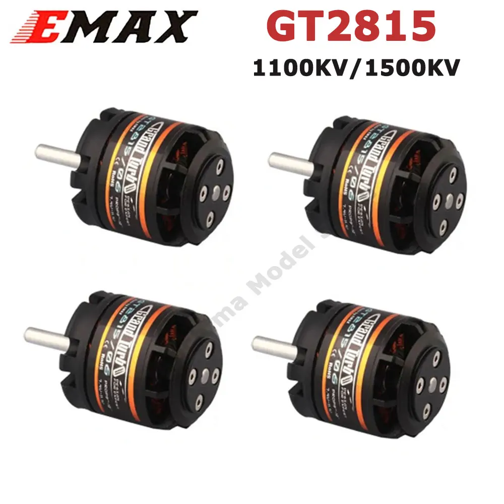 

EMAX GT2815 1100KV/1500KV Бесщеточный двигатель 2-3S GT серии 5 мм вал для RC FPV дрона