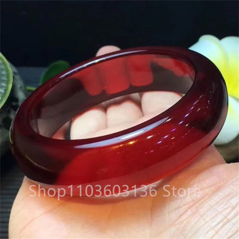 Natural Amber Beeswax Bracelet Myanmar Water Purification Crimson Amber Bracelet Fashion National Style Bracelet Size 54-66mm