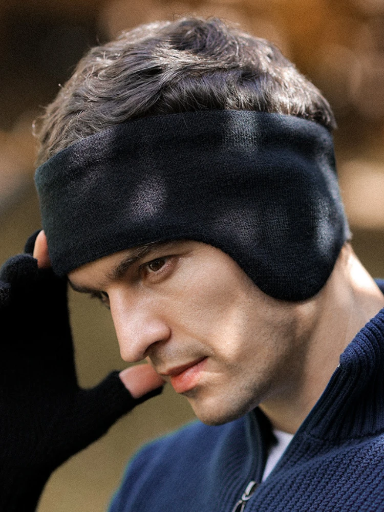 Cuffie antirumore da corsa per esterni Cuffie antirumore antivento e calde Sport all'aria aperta Cuffie morbide elastiche per l'autunno e l'inverno