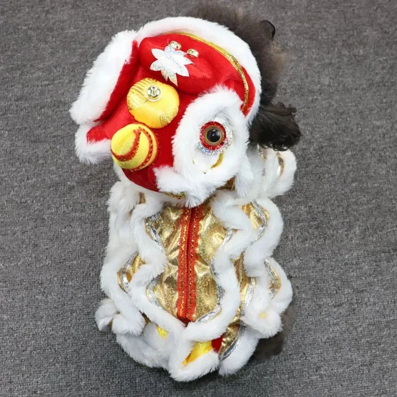 Costume Lion Dance Dog And Cat Spring Festival Dog Costume Chinese New Year Role Play Puppy Pet Chihuahua Puppy Costume