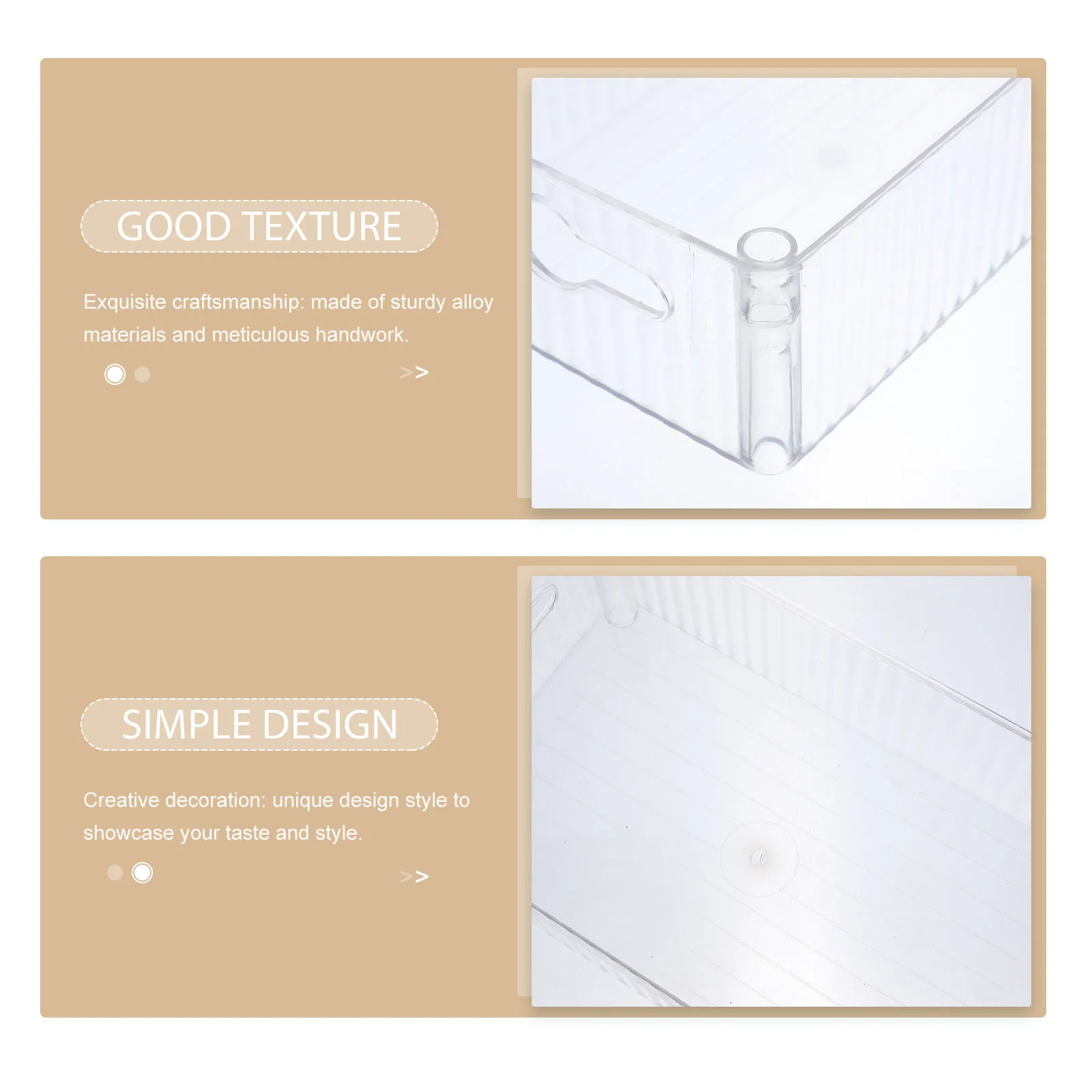 

Clear Makeup Rack Storage Skincare Holder Desktop Vanity Organizer Countertop Makeup Storage Display Case Lipstick