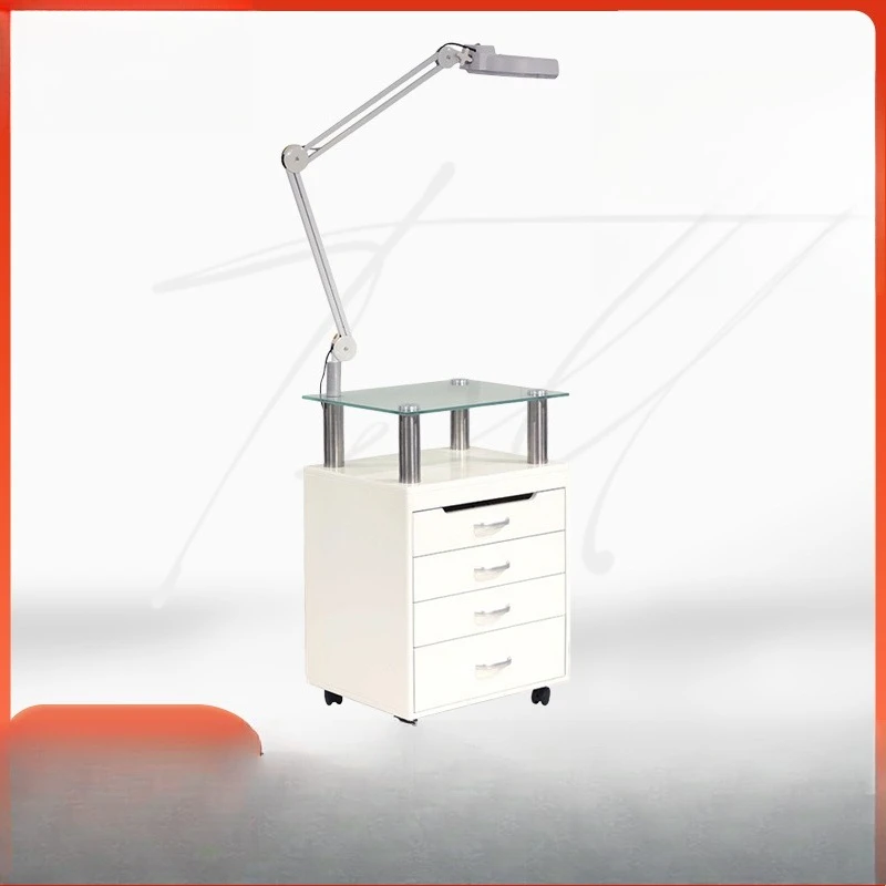 Hair cutting cabinet, beauty salon tool storage cabinet, hair salon hair dryer rack, barber shop light cabinet