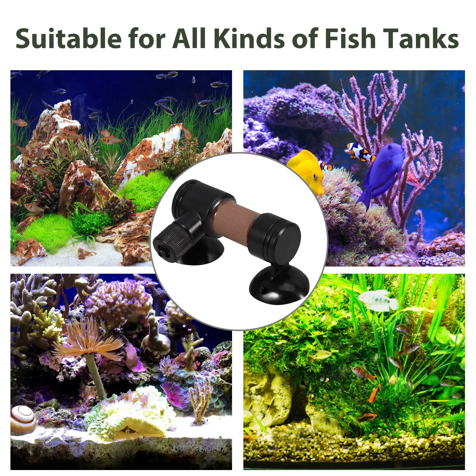 Aquarium Air Diffuser Carbon B - Planted Aquarium Air Stone recension och pris
