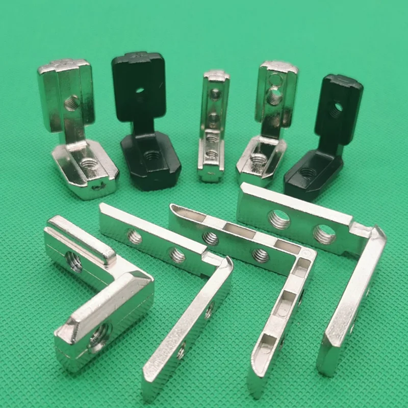 10pcs/lot L Shape Inner Corner Joint Bracket with Screw and Wrench for 2020 3030 4040 Aluminum Extrusion Profile