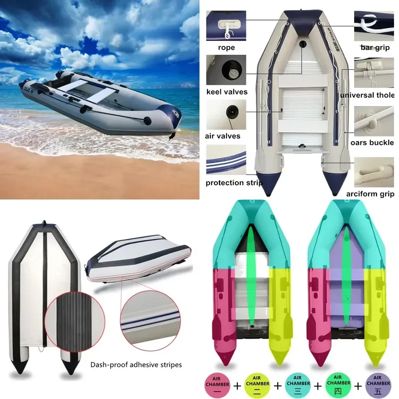 6 Sizes Assault Boat Boat Inflatable Kayak Boat Kayak De Pesca
