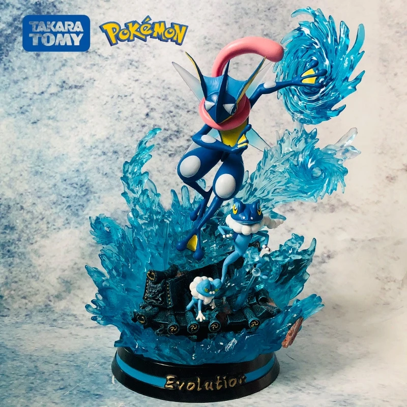 32cm Pokemon  Anime Figure Greninja Cute Pvc Model Statue Action Figure Home Decoration Collectible Figurine Doll Kids Toy Gifts