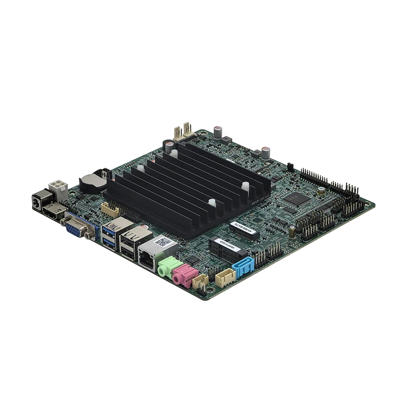 2026 ELSKY Hot Sale M612F Mini-Itx J6412 Mainboard Fanless Double Network 6*COM 4G/WIFI Mini-PCIE 4*USB2.0 2*USB3.1 Vending