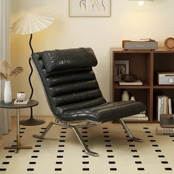 MOMO-sofá minimalista ligero de lujo para personas mayores, sillón de diseño de estilo antiguo para sala de estar, sillón de ocio perezoso