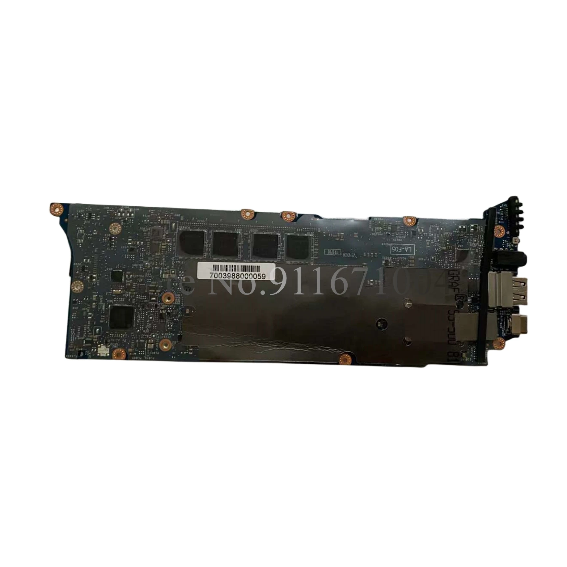 CAZ70 LA-F051P For Dell XPS 13 9360 Laptop Motherboard CN-0K2TKF 0D8261 09RC6W With I5 I7 CPU 8/16GB RAM 100% Fully Tested