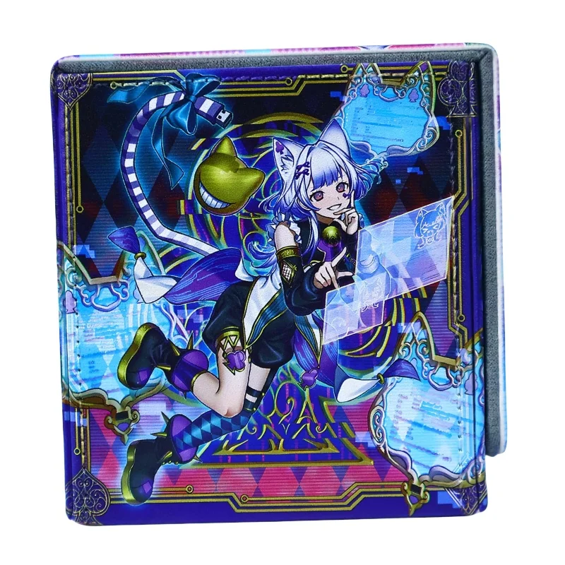 MLICE IN UNDERGROUND Card Case Yu-Gi-Oh! QUEEN WHITE BINDER Diy Leather Double-Deck Action Toy Figures Anime Game Collection Box