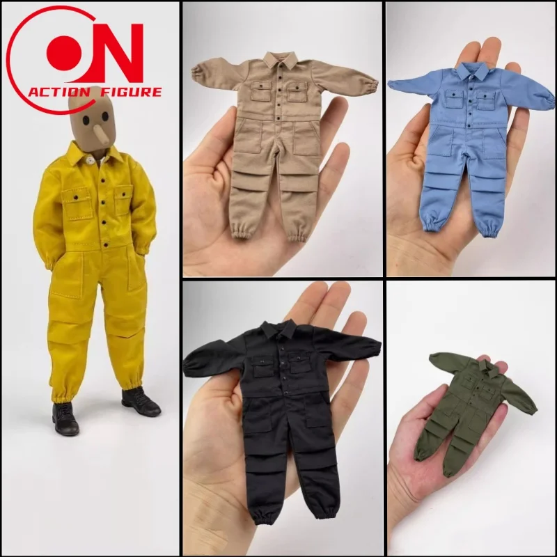 

CCN1211 1/12 Male Soldier Multiple Pockets Workwear Jumpsuit Working Clothes Model Fit 6inch NW SHF 3A DAM Action Figure Body