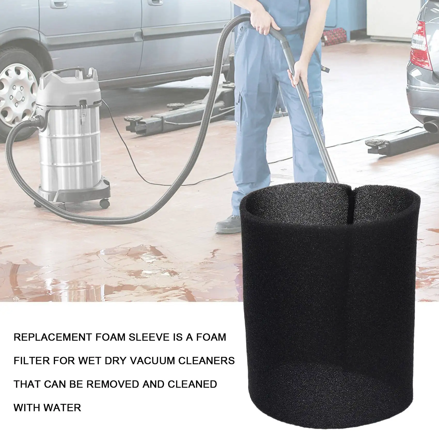 Bolsas de Filtro Textil ABKB, Filtro de Espuma Húmedo y Seco para Aspiradoras MV1 WD1 WD2 WD3, Bolsa de Filtro para Aspiradora, Repuestos para Aspiradora