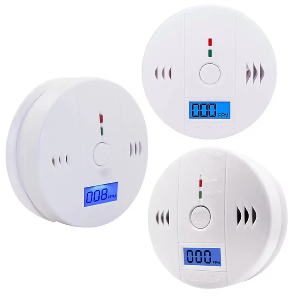 3 Pack-Carbon Monoxide Detectors, CO Monitor Alarm Detector Complies with UL Standards,CO Sensor with LED Digital Display for Ki