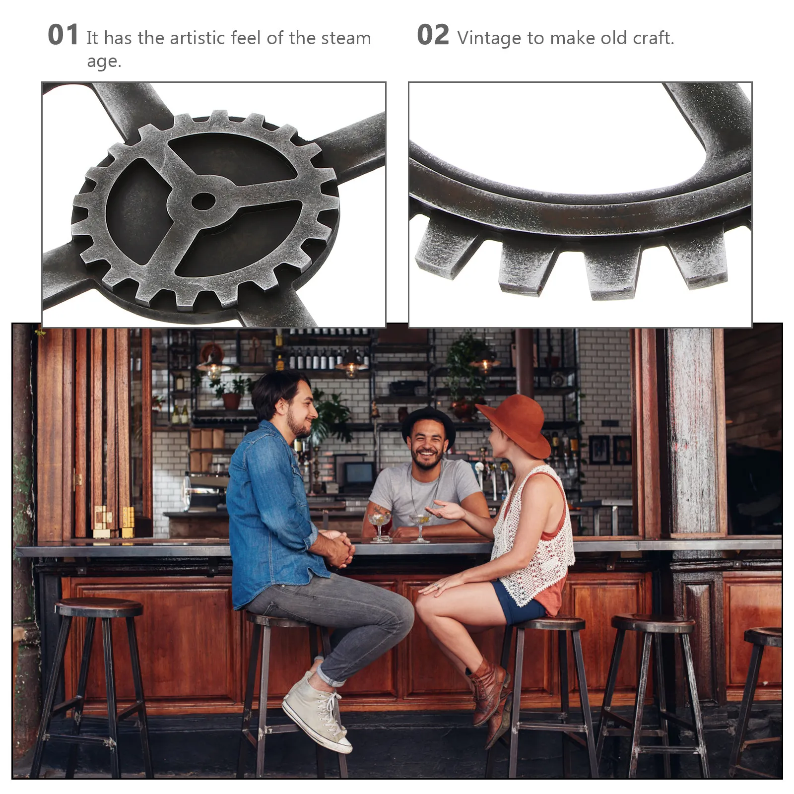 ของตกแต่งผนังรูปเฟืองเกียร์สไต - Home Office Industrial Style บทวิจารณ์และราคา