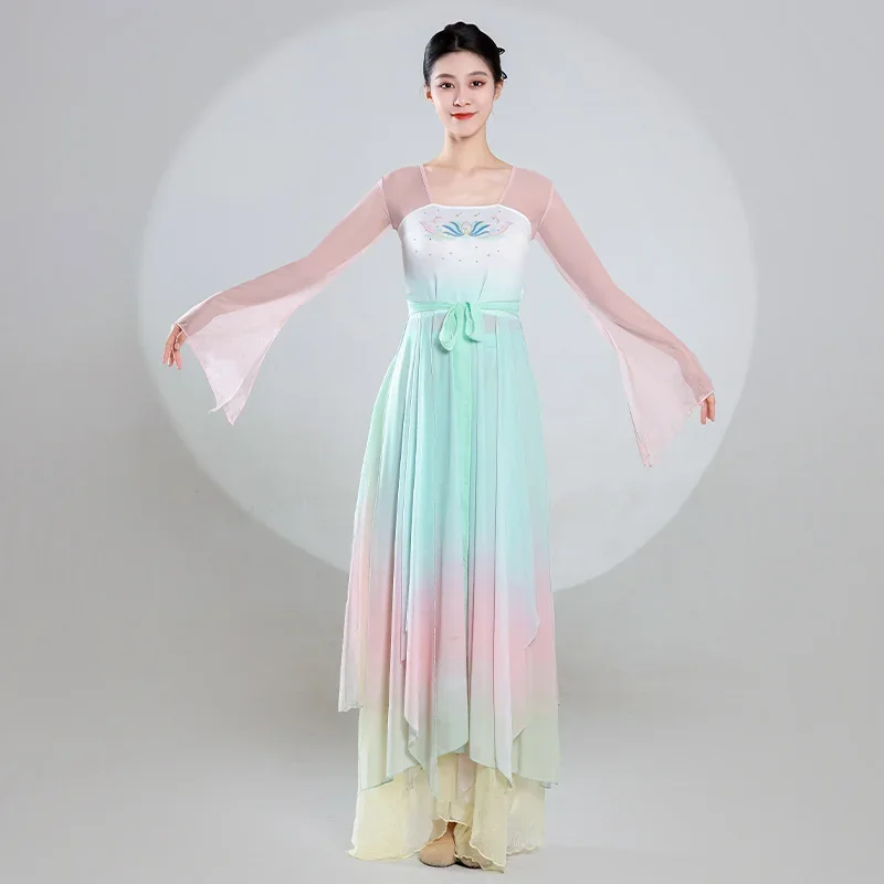 Classical Dance Performance Wear Dancing Dress Exercise Clothing Chinese Classic Dance Folk Dance Costume Female