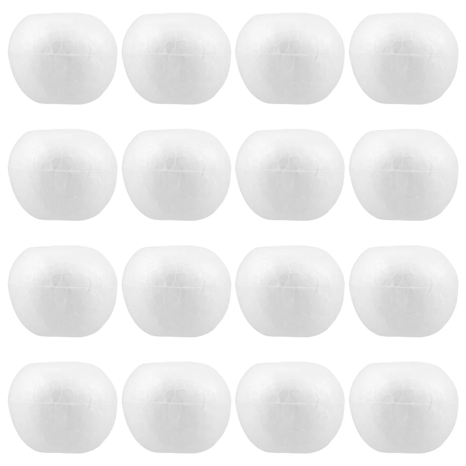 20 mini-ornements en mousse de polystyrène blancs de 7,5 cm en forme de fruits pour la peinture DIY, la décoration de Noël à suspendre, les loisirs créatifs et la salle de classe