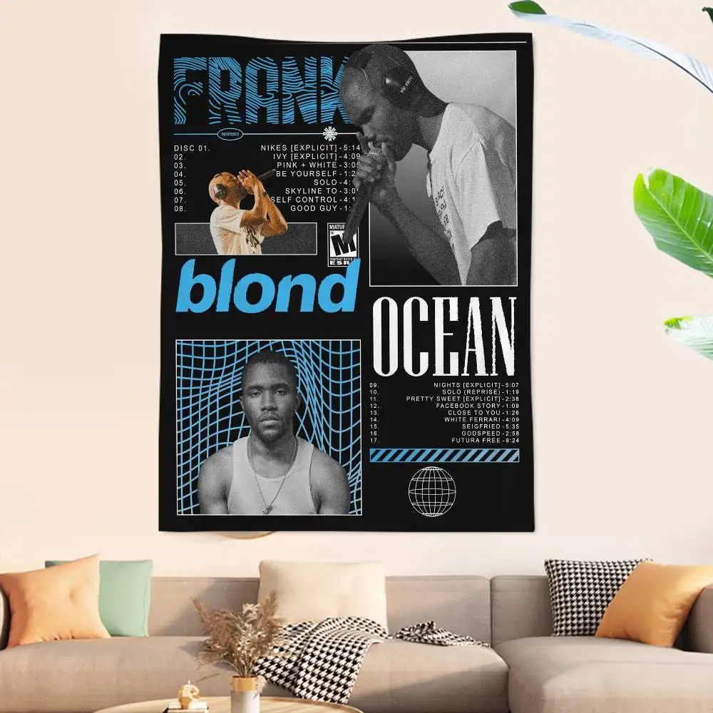 Blond F-Frank O-Ocean Singer Colorful Tapestry Wall Hanging Bohemian Wall Tapestries Mandala Wall Art Decor