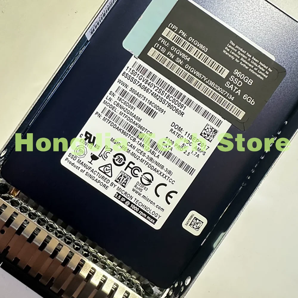 960G SSD SATA 01GV853 01GV854 Server Solid State Drive