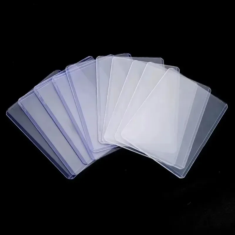 1-50PCS Wholesale 35PT Transparent Card Sleeves Idol Photo Game Card Protector Vertical and Horizontal Card Holder Cover 3x4''