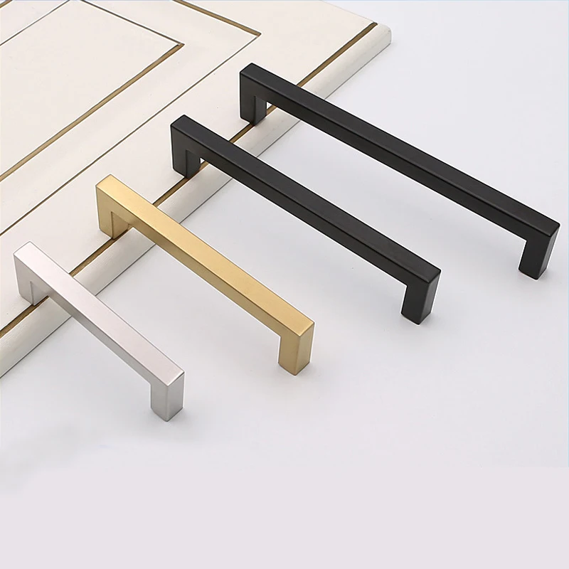 Black/gold/Silver Cabinet Knob Handles Kitchen Handles Stainless Steel Pulls Dresser Handles Cabinet Pulls Desk Drawer Pulls