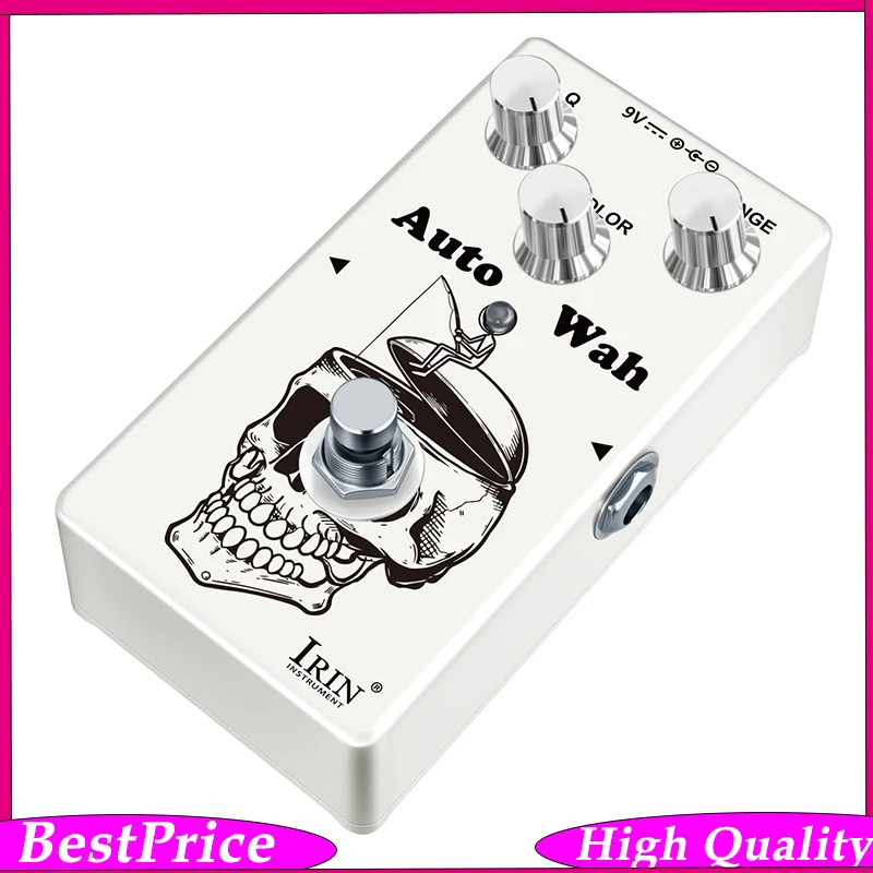 Pedal de guitarra IRIN RA-02 Auto Wah con filtro de sobreposición y controles de rango Q, pedal de efectos para guitarra eléctrica y bajo