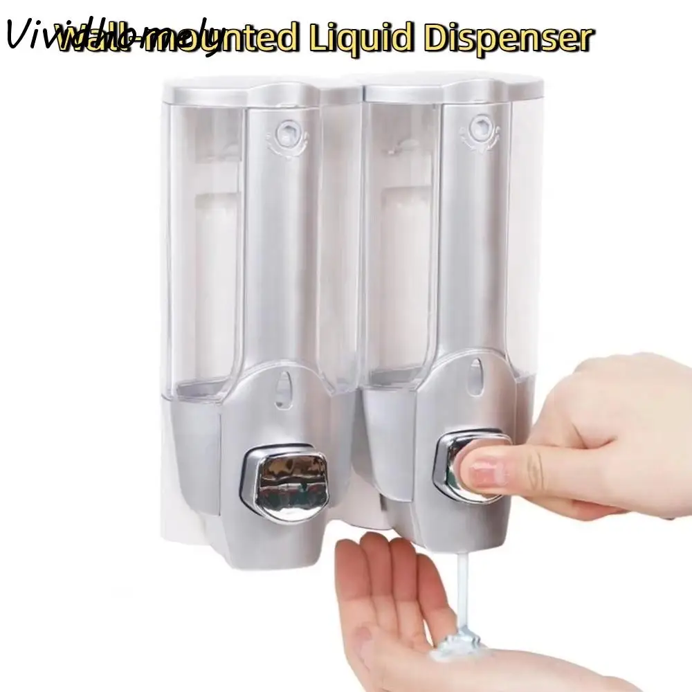 

ABS Wall-mounted Liquid Dispenser Manual Operation Large Capacity Hand Sanitizer Dispenser 640ml Touchless Soap Dispenser Hotel