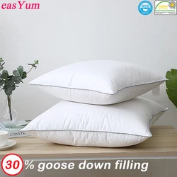 30x50 40x60 50x70cm 100% Cotton Goose Down Feather Christmas Bed Neck Support Cervical Lumbar Cushion Waist Pillow