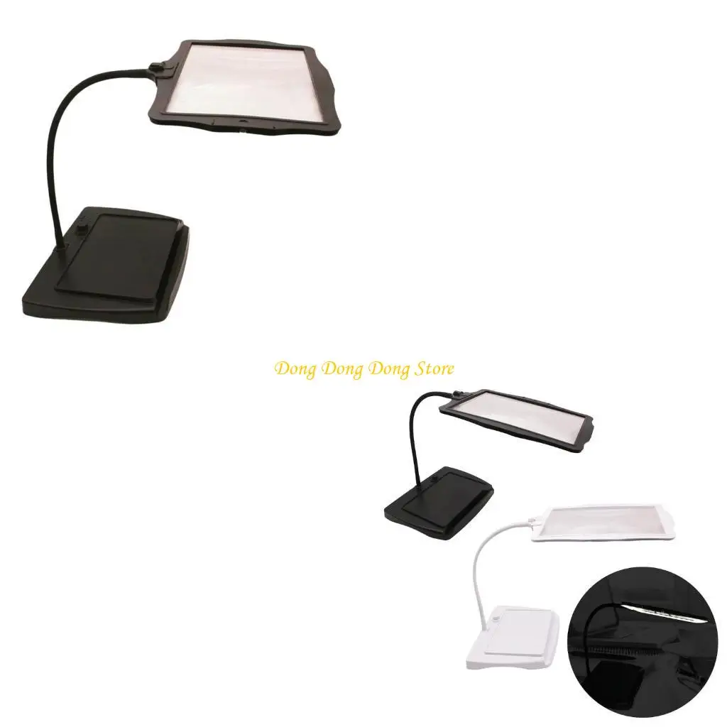 

Easy Carry Magnifier with USB Rechargeable 48 LED light LED illuminates Magnifier for enhances Visibilities in Various Task