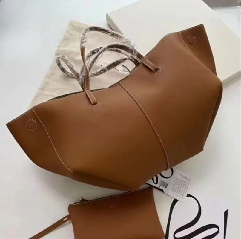 Borsa ad ala francese alla moda, borsa tote in vera pelle, borsa a tracolla sotto le ascelle di grande capacità, di nicchia, regalo