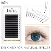 Befer Beauty Natural False Eyelashes U Lash Shape Super Soft Eyelash C/D 8-15mm Lashes Extension Supplier High Quality Wholesale