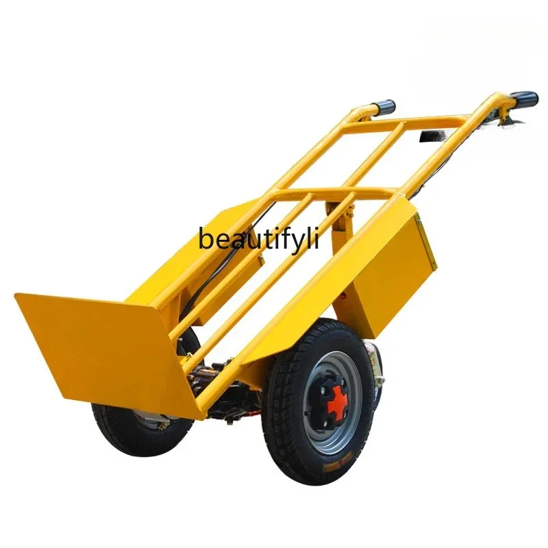 전기 타일 트롤리 2륜 평판 취급 건설 현장 창고 등반 트롤리