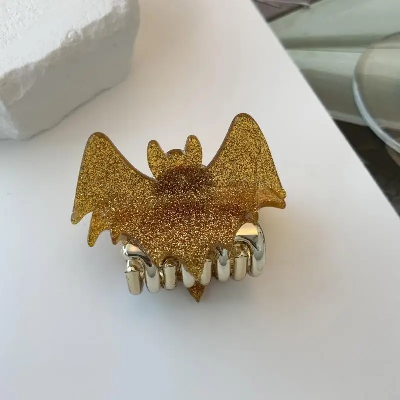 

39BC Anti-slip Hair Clip Delicate Bat Wing Hair Clip for Teens High Ponytail Hairpin