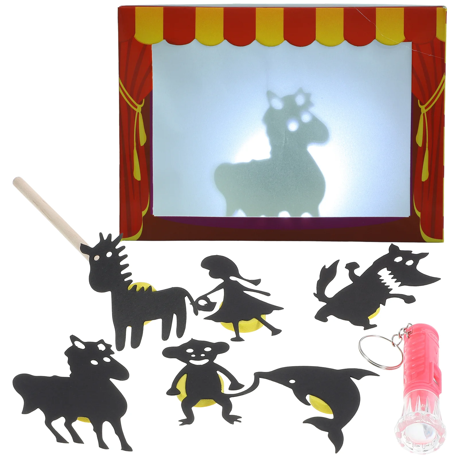 DIY Puppet Show Shadow Puppetry Craft หุ่นมือผู้ใหญ่เด็ก Plaything Theater สําหรับเด็ก