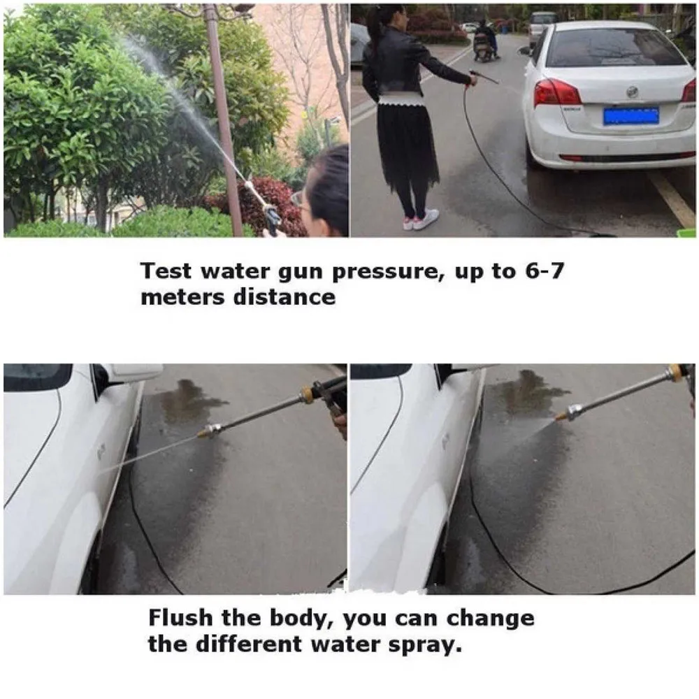 12V Car Washer Pump High Pressure Car Electric Washer Wash Pump Set Portable Auto Washing Cleaning Machine Kit Washer Sprayer